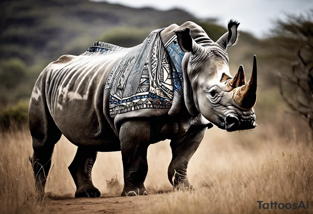 Embedded in the ink of my tattoo lies a tapestry of profound symbolism, each element weaving together the essence of who I am and the journey I've traveled. At its core, Africa, my homeland, is not just a place but a reminder of my roots and the constant understanding of my origin. The steadfast rhino embodies resilience, a trait inherent in both my spirit and the enduring love I share with my husband, a rarity as precious as the rhino itself on the African plains. The tent symbolizes our shared love for adventure and the thrill of the unknown, our souls craving the wild beauty of the outdoors and the serenity of camping under the stars. The protea, nestled among the imagery, speaks of cherished secrets shared between us, a bond as sacred as the African wilderness. Etched alongside, the heart intertwined with the initials of our beloved children, a testament to the boundless love that fills our family's embrace. Just as the sun rises unfailingly, so does the enduring love symbolized by the star, a guiding light that forever illuminates my path. The lotus, a symbol of rebirth, marks the turning of chapters and the endless cycle of renewal in our lives. Anchoring it all is the cross, a steadfast symbol of our unwavering faith in Christianity, the very foundation upon which our love and life are built. Together, this tattoo encapsulates the journey of love, resilience, faith, and adventure that defines my story, a living testament to the beauty of life's intricate tapestry. tattoo idea