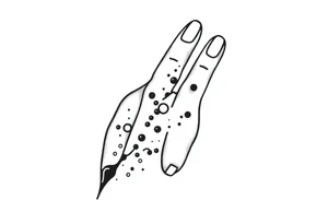 finger tattoo on the finger tattoo idea