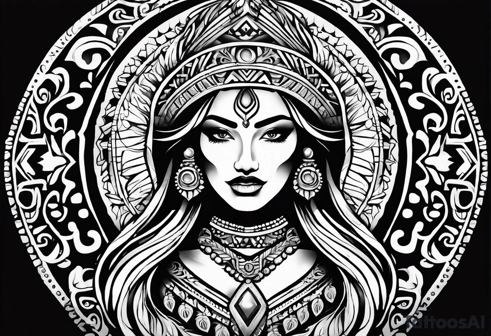 Sonoran mexican tribal tattoo idea