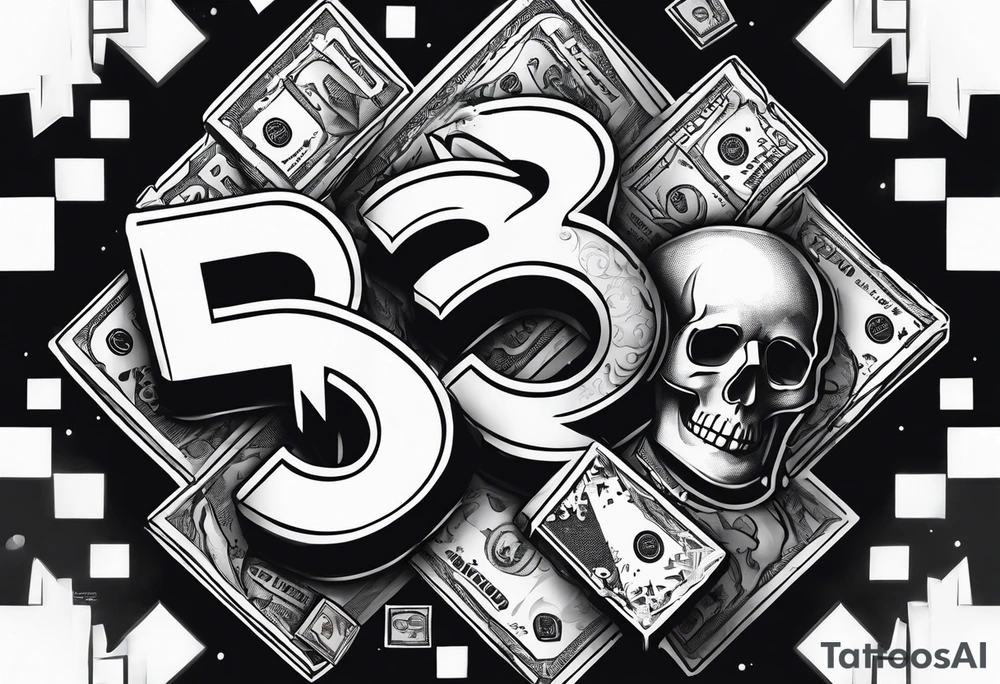 Money 253 drugs streetlife tattoo idea