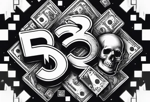 Money 253 drugs streetlife tattoo idea