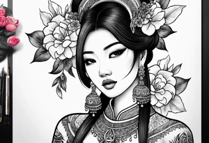 Vietnamese traditional tattoo idea