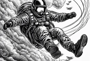 Skydiver tattoo idea