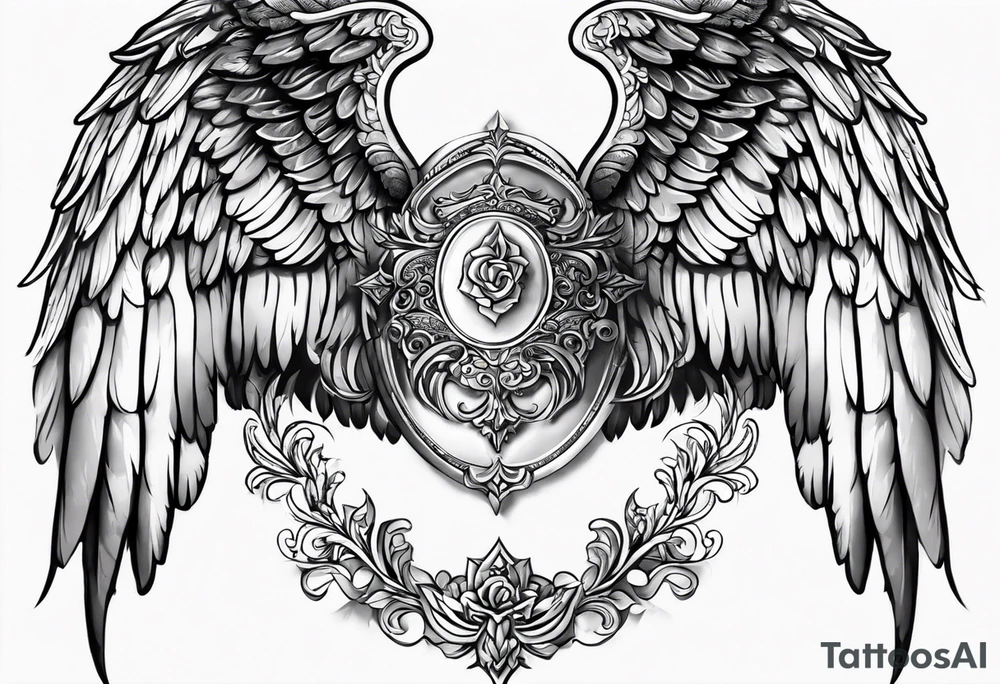 Angel wings tattoo idea