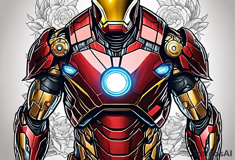Groot but inside of iron man suit tattoo idea