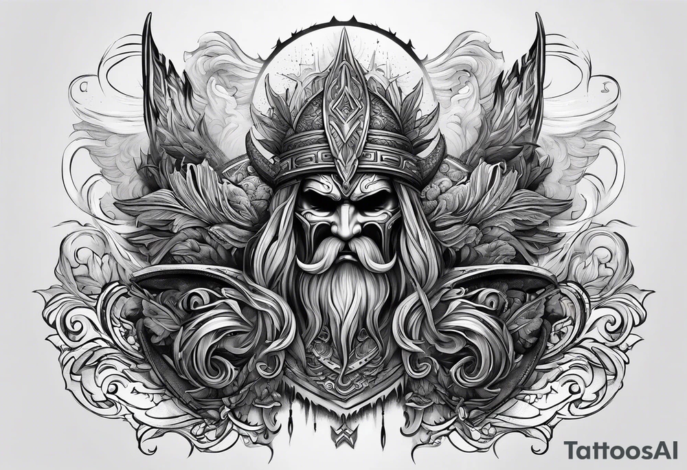 Valhalla mist fog tattoo idea