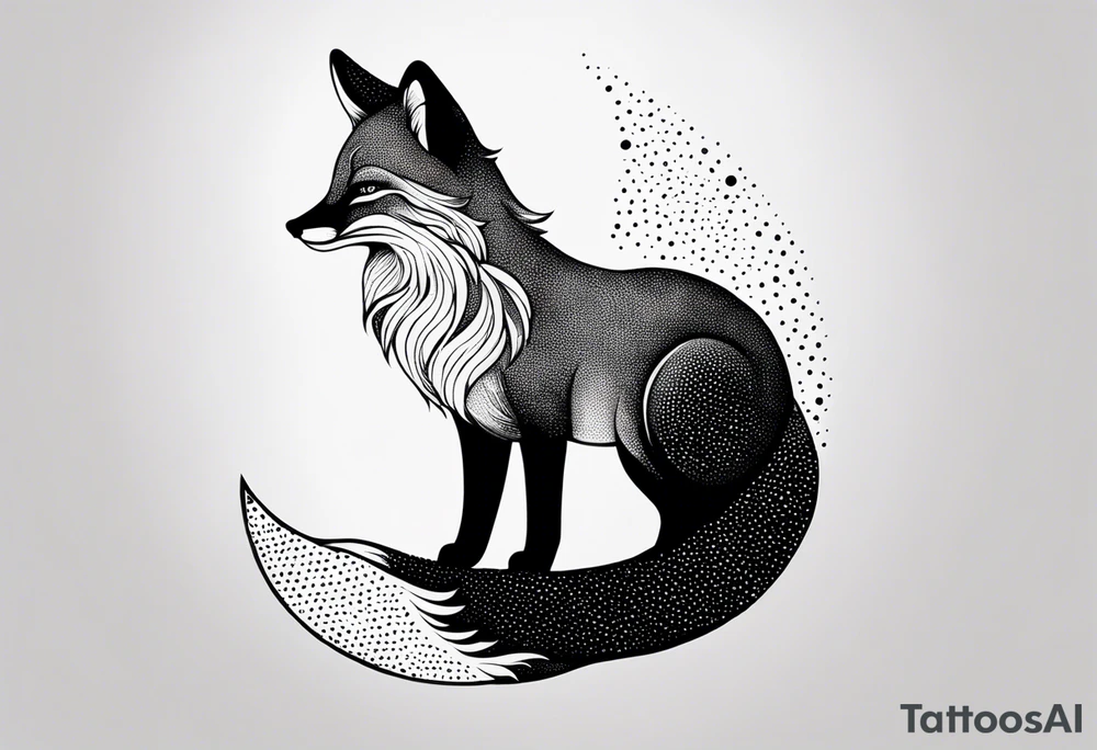 small, fox, pisces, tattoo idea
