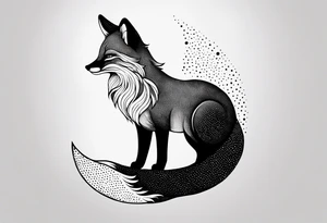 small, fox, pisces, tattoo idea