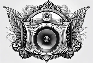 speaker tattoo idea