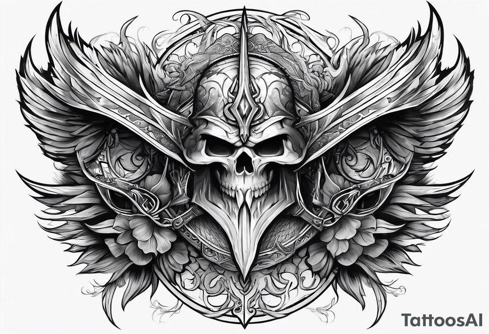 Wizardry, Weapons, Fantasy tattoo idea