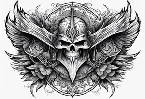 Wizardry, Weapons, Fantasy tattoo idea