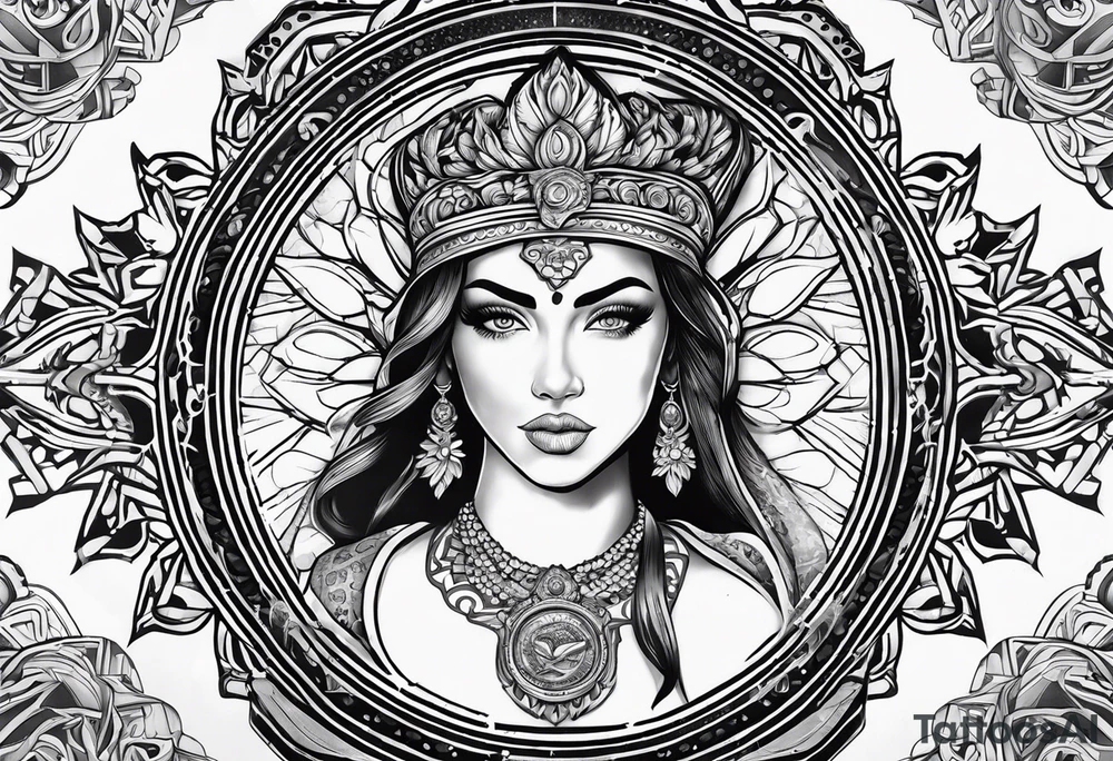 escudo espartano tattoo idea