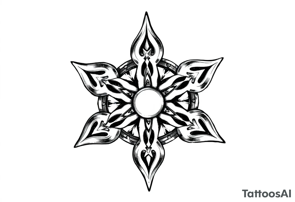 Celtic star tattoo idea