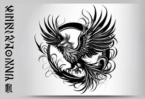 phoenix rising tattoo idea