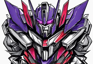 Transformers fighting decepticons tattoo idea