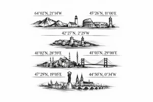 Iceland x3 (sindri, ibv, stjarnan)
Italy x2 (Verona, Sassuolo)
Spain (Logrono) 
Turkey x2 (Fenerbahce, Besiktas)
Hungary (Fradi)
France (Bordeaux) Something small that contains these countries or clubs no logos maybe coordinates tattoo idea
