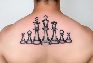 Chess pieces tattoo idea