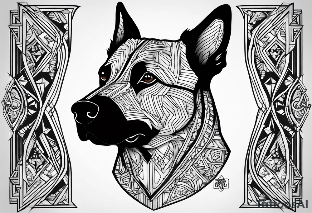 Black Dog tattoo idea