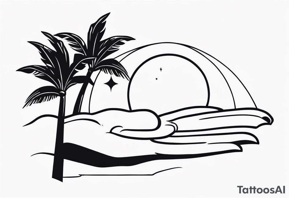 Palm tattoo idea