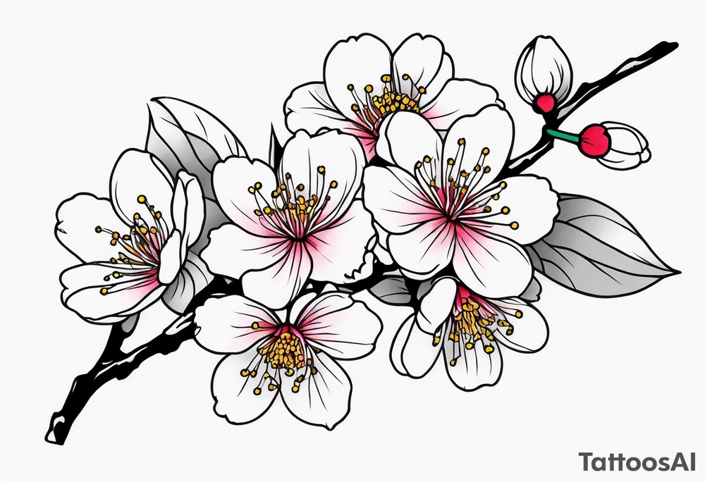 Cherry blossom tattoo idea