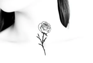 Rose and thorns tattoo idea