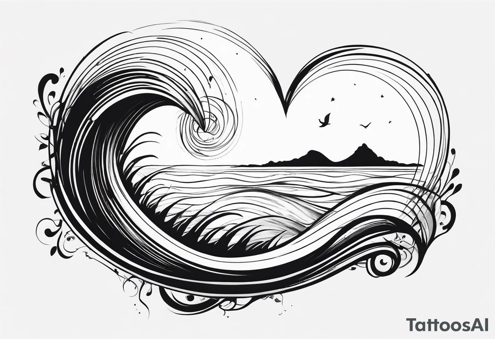 Love, infinity, soul, 2012, tidal wave tattoo idea