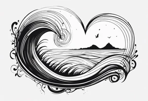 Love, infinity, soul, 2012, tidal wave tattoo idea