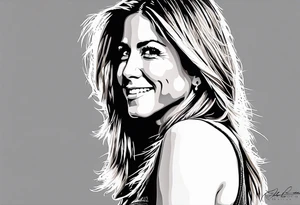 Jennifer Aniston the actress tattoo idea