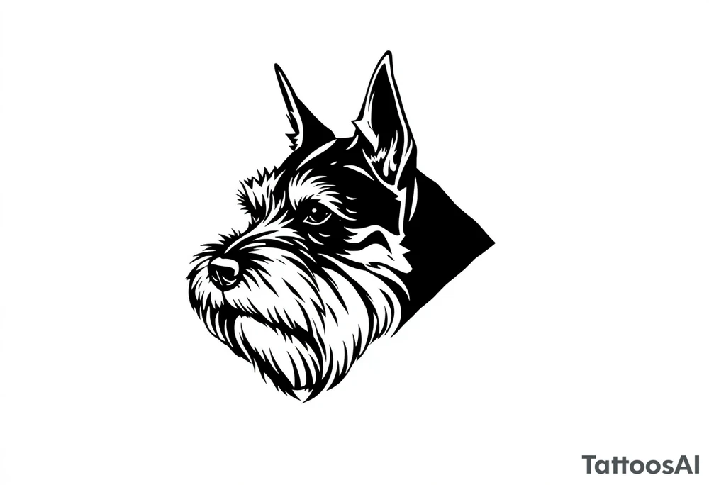 Schnauzer tattoo idea