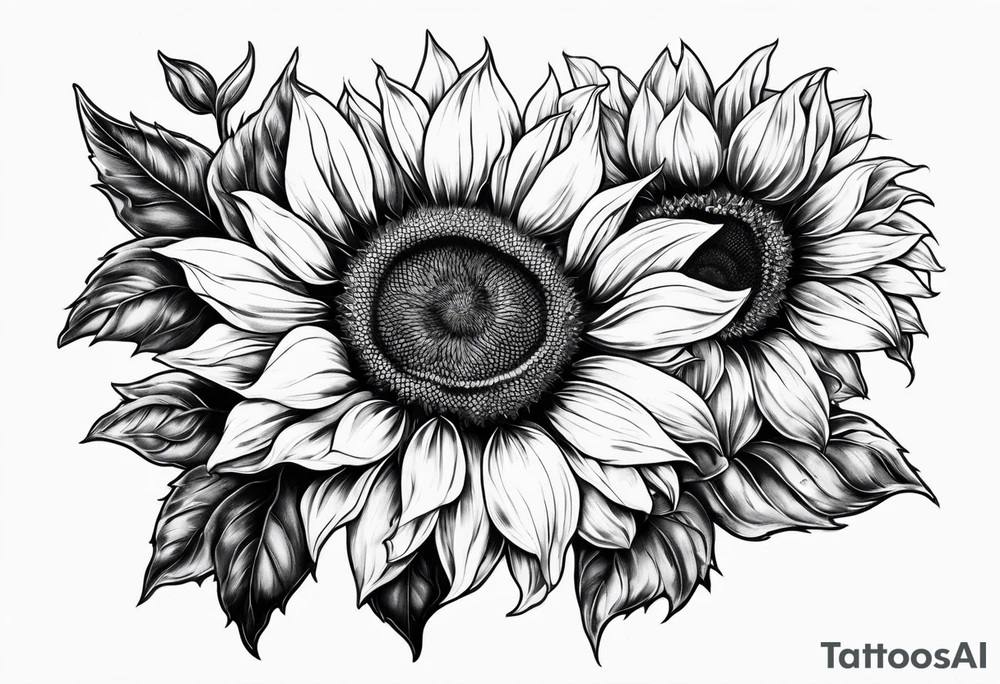 Sunflowers tattoo idea