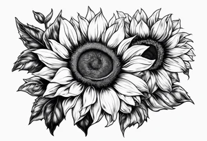 Sunflowers tattoo idea