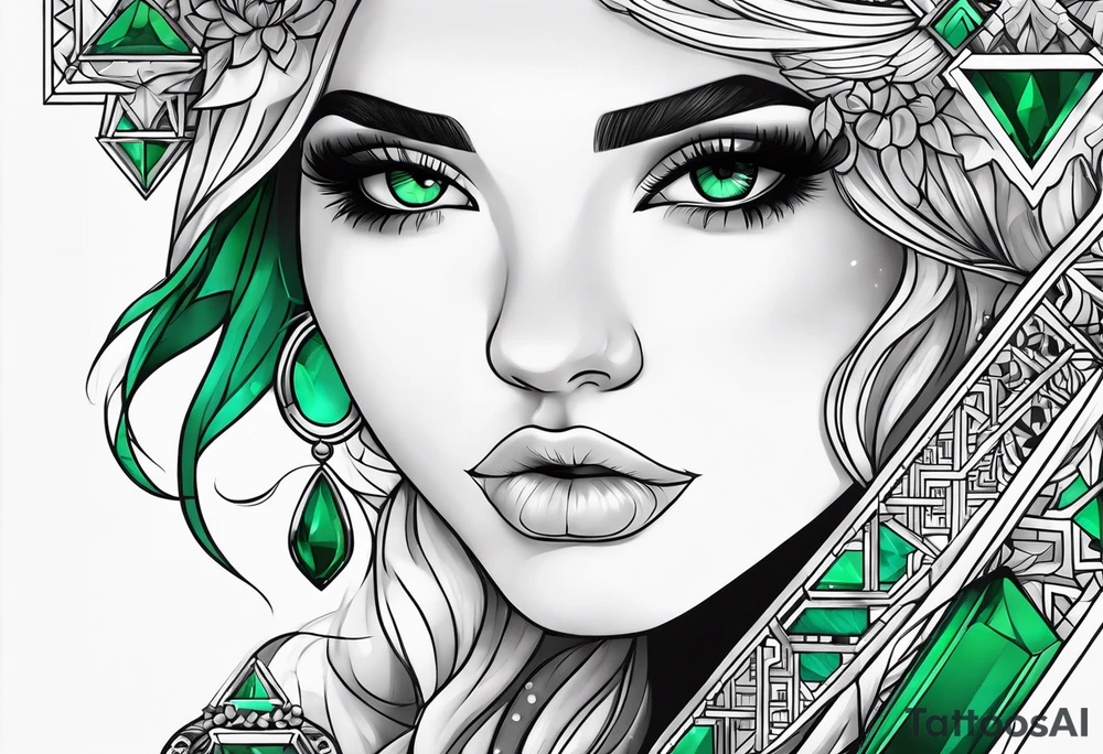 The name Rylee with an emerald tattoo idea