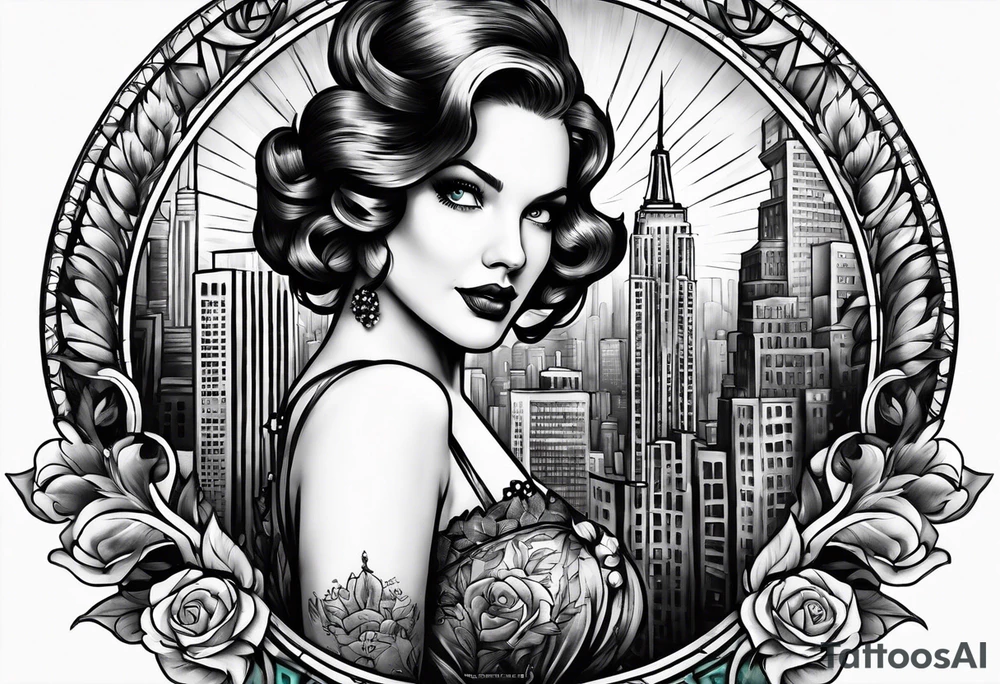 dorothy walking on 42nd street tattoo idea