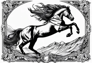 Pferd spirituell tattoo idea