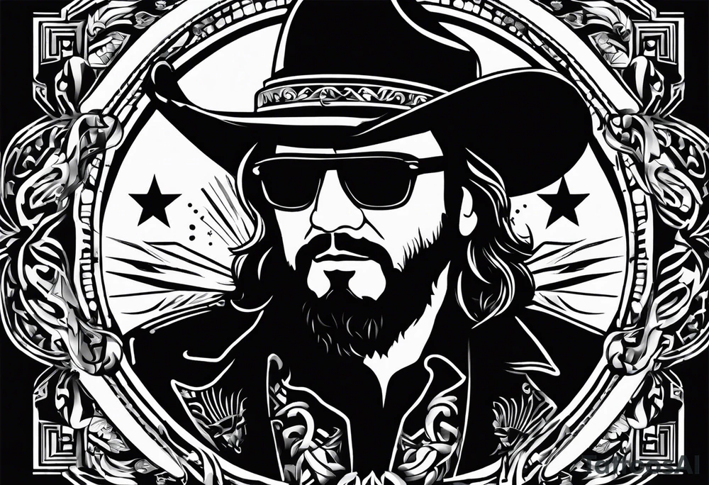 Waylon Jennings logo tattoo idea