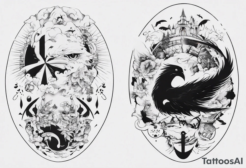 combining E and H tattoo idea