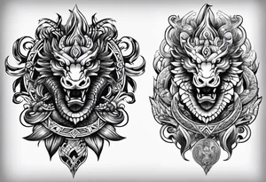 quetzalcoatl snake full body arm sleeve tattoo idea