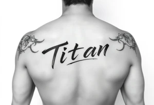 Japanese writing of my son name ‘Titan’ placement on my ribs tattoo idea