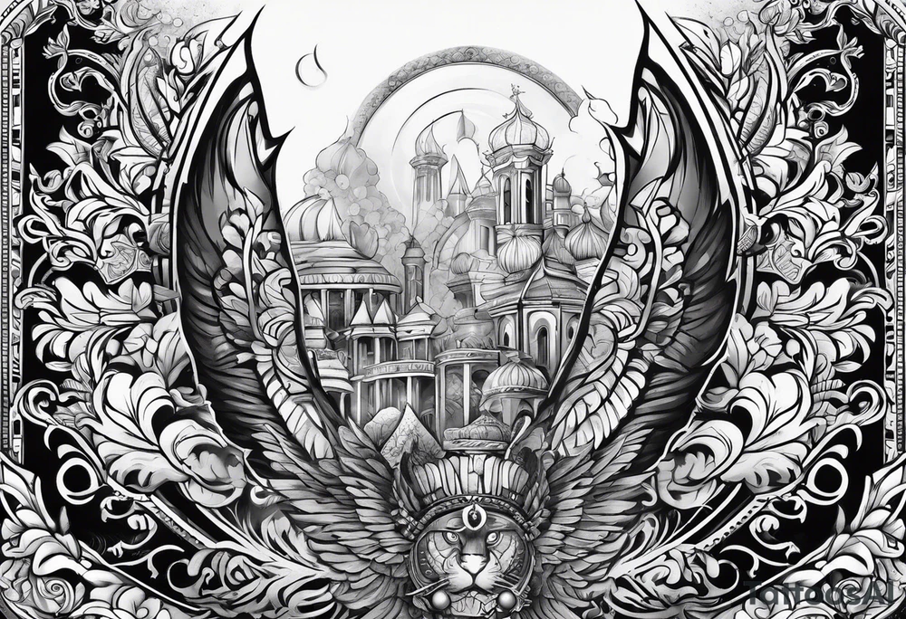 Knife, artistic, spiritual tattoo idea
