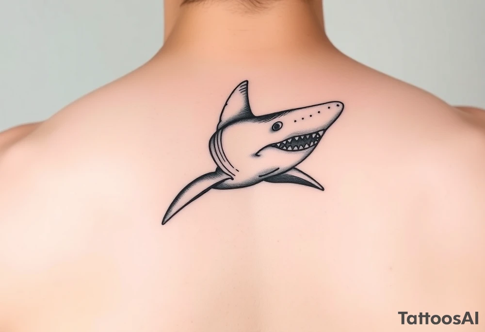 realistic hammerhead tattoo idea