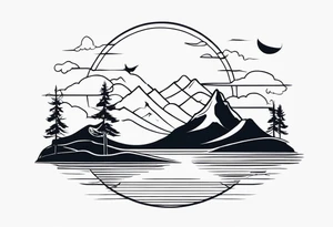 Scenery tattoo idea