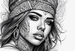 distressed pain tattoo idea