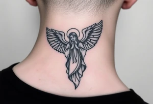 Russian orthodox angel tattoo idea