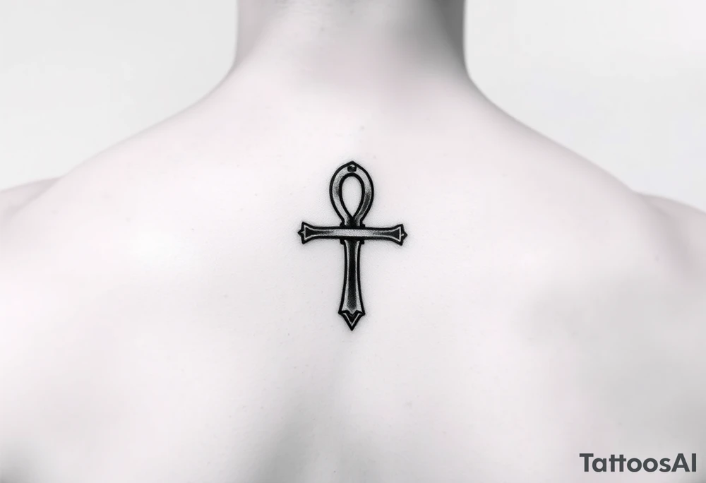 Small Ankh tattoo idea