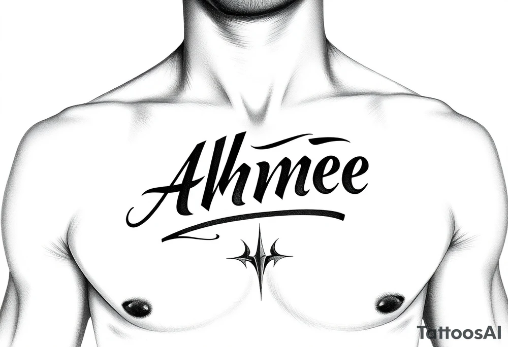 Ahmee in a nice font tattoo idea