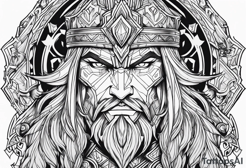 World of Warcraft Horde Holy Paladin Character tattoo tattoo idea