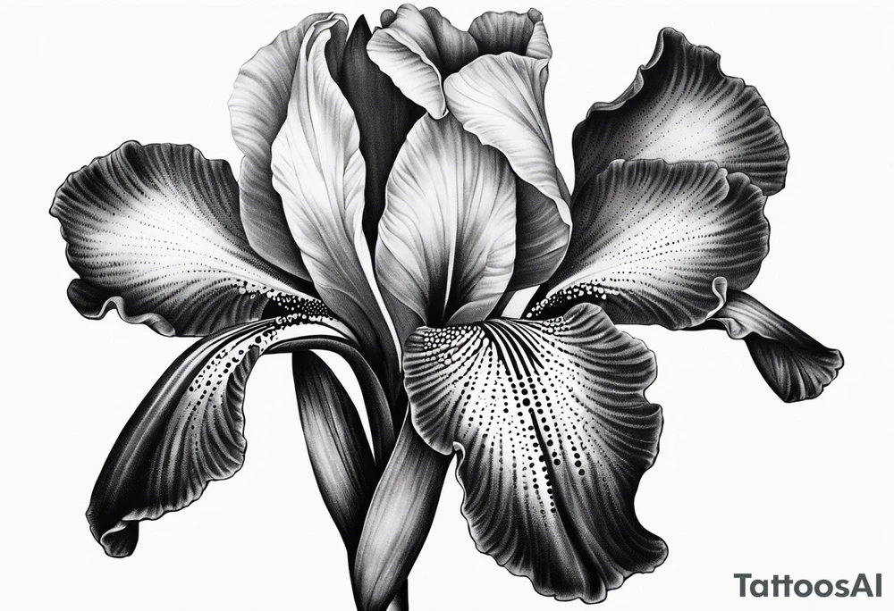 Iris Flower tattoo idea