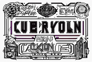 Cyberpunk names Jaxon Madison Evelyn tattoo idea