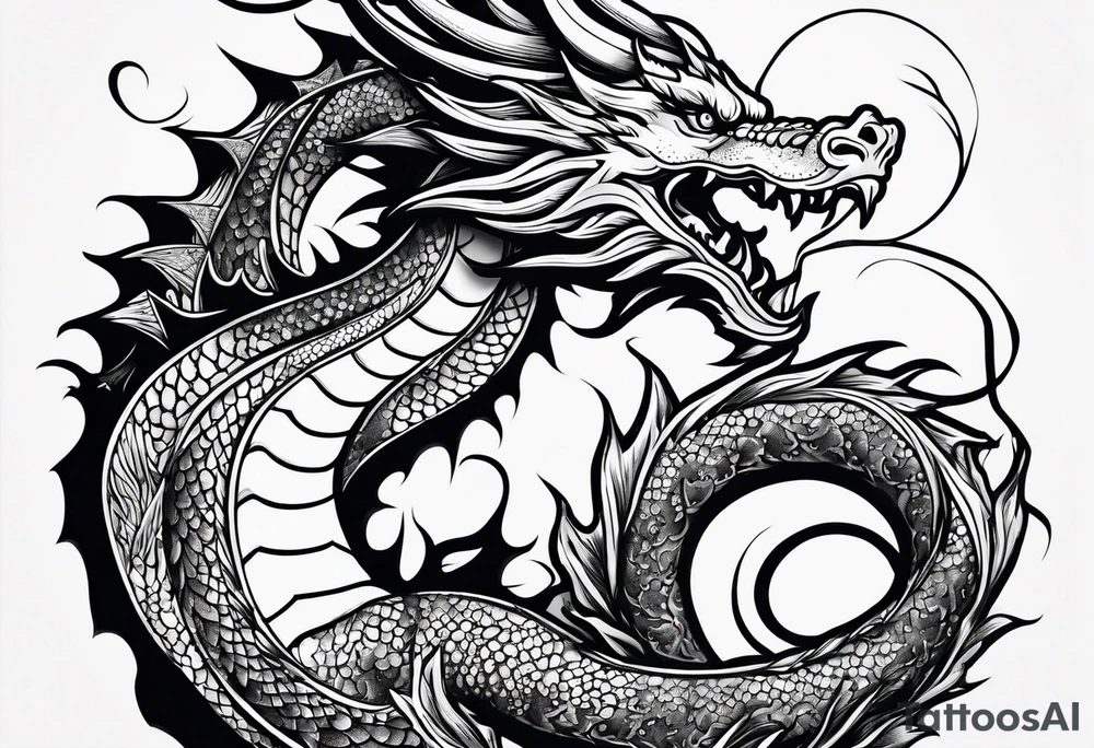 Dragon tattoo idea
