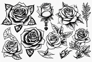 rosa con espina tattoo idea